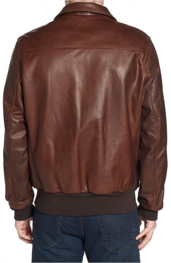 Bomber Brown Leather Jackets In USA | Bomber Brown Jacket